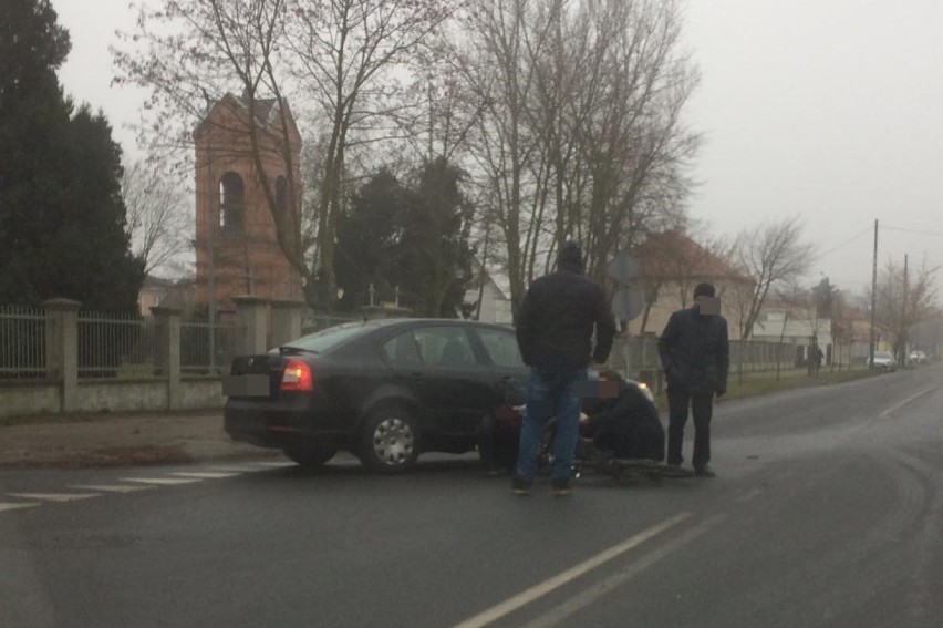 Wypadek na ulicy Wiejskiej we Włocławku