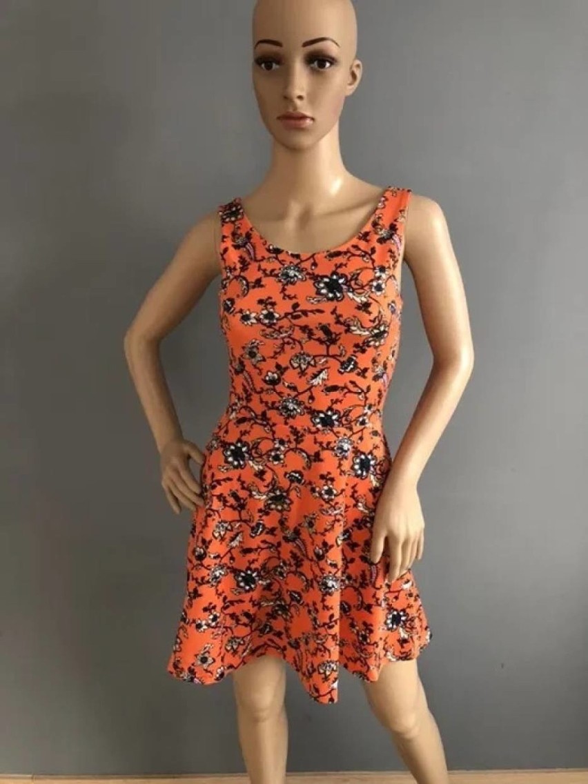 Pomarańczowa sukienka H&M roz. 34 (XS)