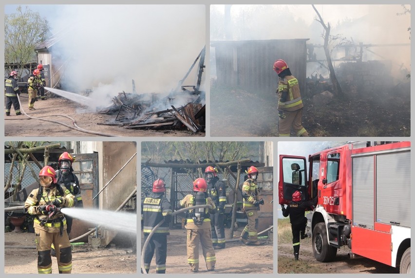 Pożar stodoły w Łęgu-Witoszynie