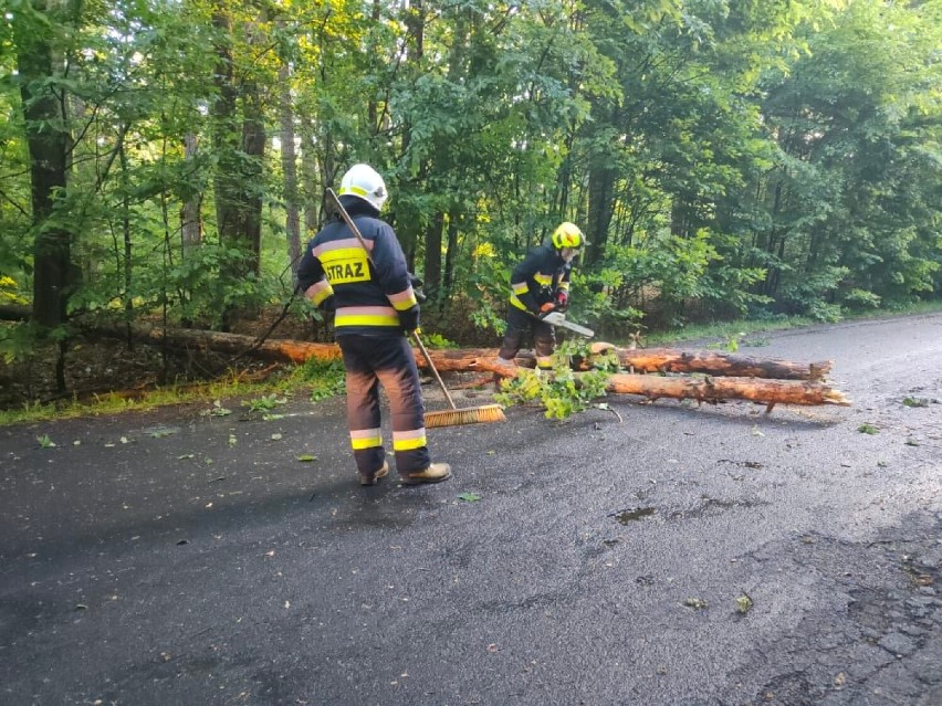 W nocy strażacy wyjechali tylko dwa razy [ZDJĘCIA]