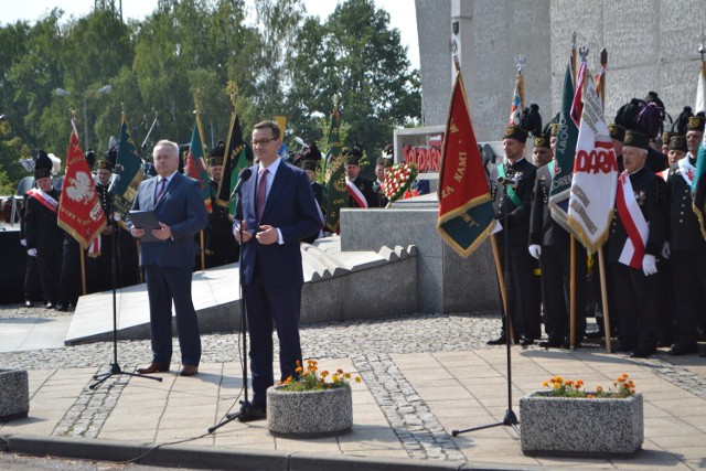 Premier Mateusz Morawiecki w Jastrzębiu, na obchodach 38. rocznicy podpisania Porozumień Jastrzębskich