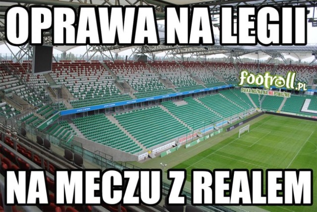 Legia - Real przy pustych trybunach. Internauci nie odpuszczają [MEMY]