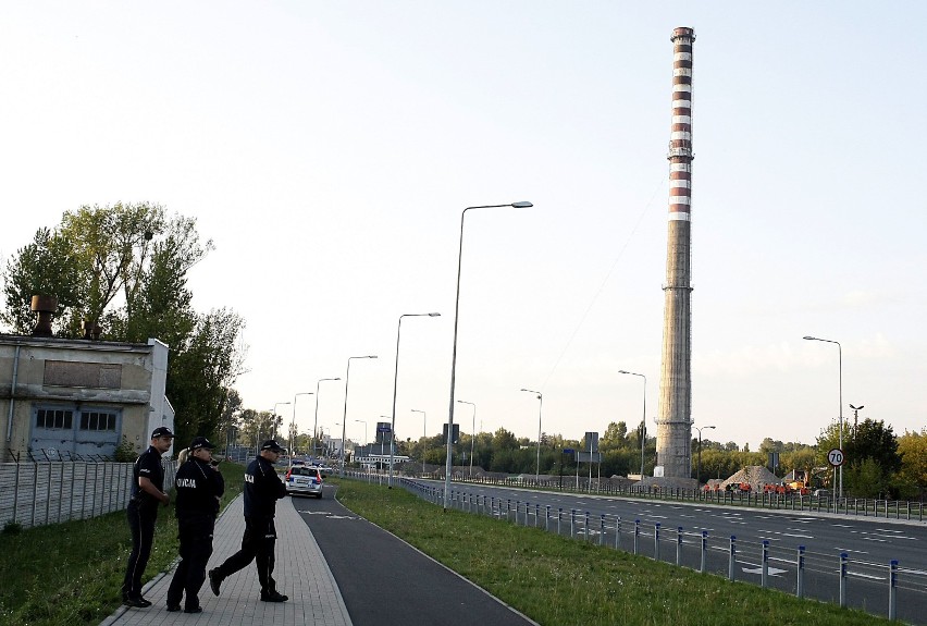 140-metrowy komin dawnego Zakładu Energetyki Cieplnej...