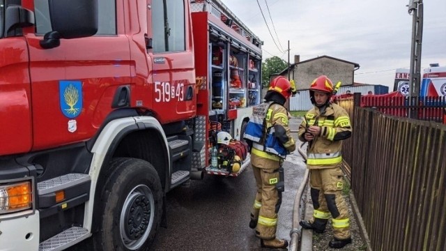 Pożar budynku mieszkalnego w miejscowości Stanica. W pobliżu znajduje się szkoła