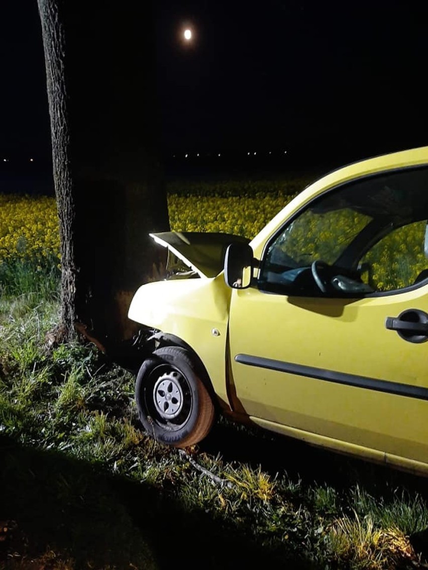 Gmina Niechanowo: nocne uderzenie w drzewo. Jedna osoba...