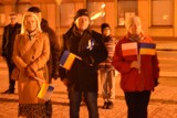 Międzyrzeczanie "Solidarni z Ukrainą". W Międzyrzeczu odbył się wiec poparcia dla objętej wojną Ukrainy