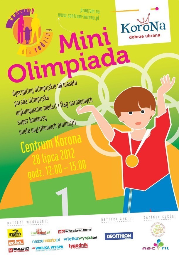 Godziny dla rodziny: Mini Olimpiada w Koronie

Już 28 lipca...
