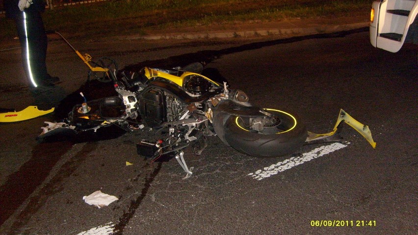 Motocyklista zginął w wypadku