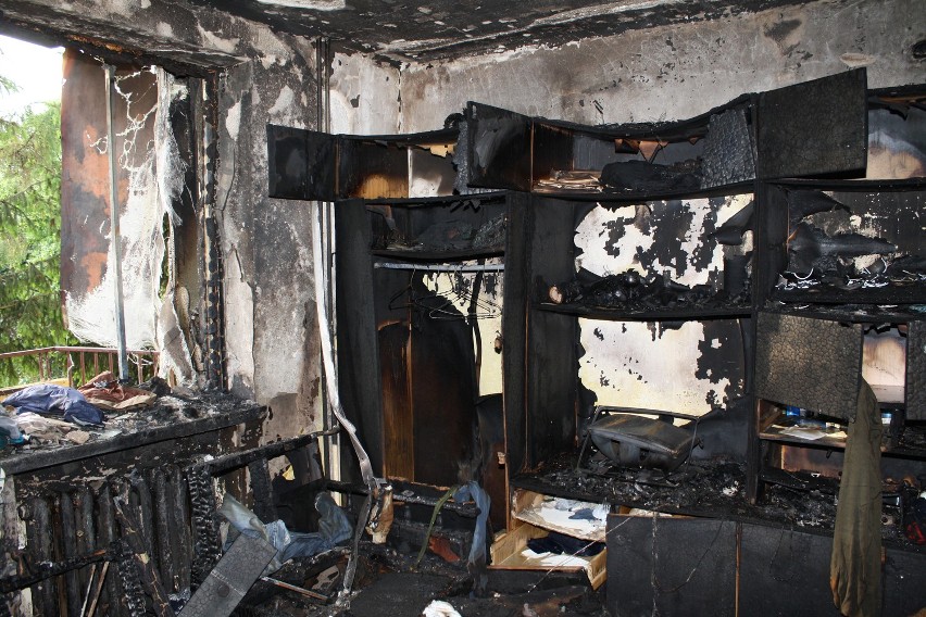 W doszczętnie spalonym mieszkaniu zginął jego właściciel