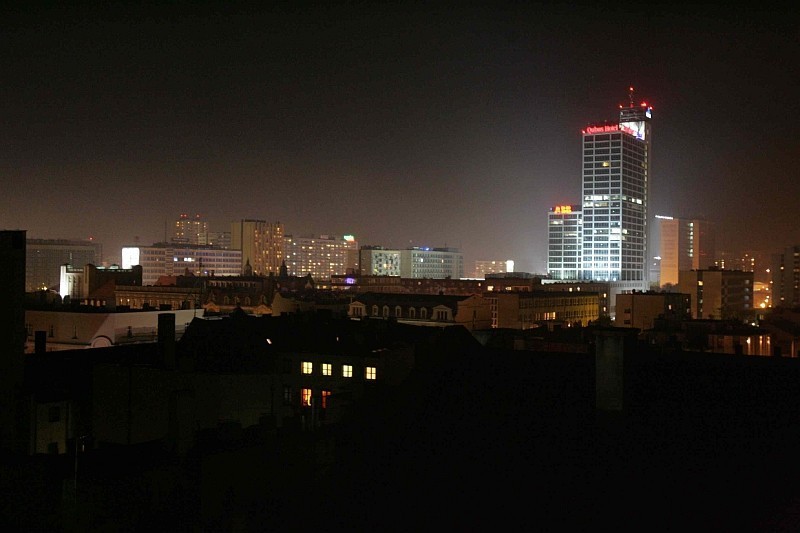 Katowice - panorama miasta nocą [ZDJĘCIA]