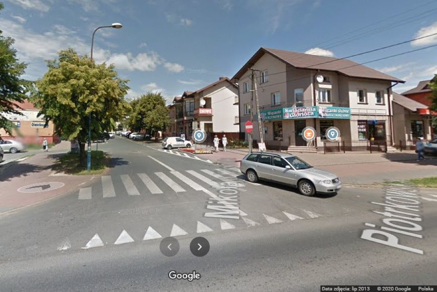 Opoczno i mieszkańcy miasta na mapach Google Street View