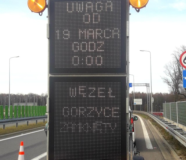 19 marca zostanie zamknięty węzeł A1 w Gorzycach