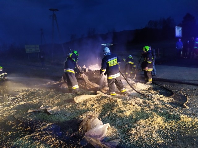 Jednostki OSP z Uścia Gorlickiehp, Wysowej-Zdroju oraz PSP Gorlice brały udział w akcji gaśniczej w uzdrowisku
