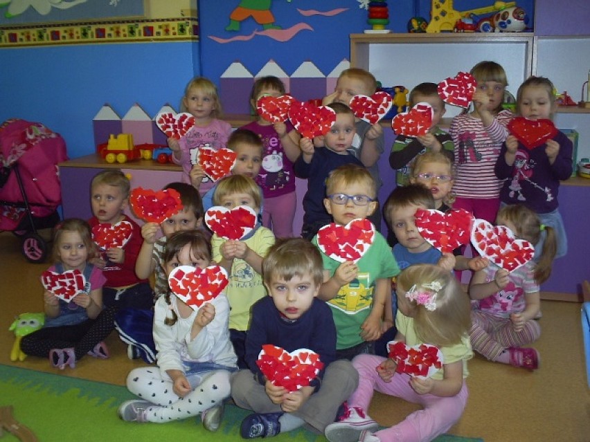 Walentynki w Przedszkolu 1 Myszków.