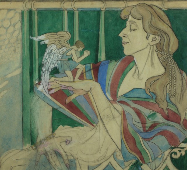 "Autoportret z elfem" Marii Pawlikowskiej- Jasnorzewskiej można zobaczyć na wystawie w Londynie