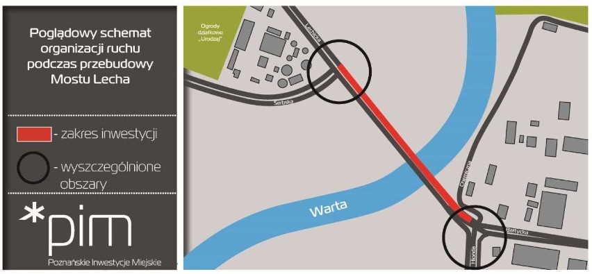 Remont mostu Lecha w Poznaniu: Utrudnienia mogą potrwać do 2020 