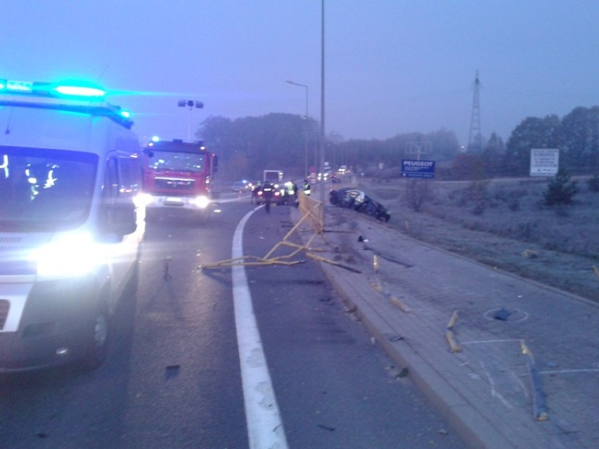 Wypadek w Olsztynie. Po pościgu zginął pasażer