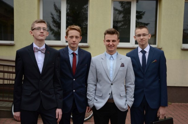 Jakub, Bartosz, Aksel i Kamil nie uważają egzaminu za szczególnie trudny.
