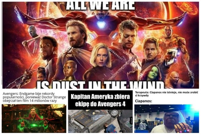 Przedstawiamy Wam najlepsze memy o Avengers: Endgame. Każdy fan superbohaterów Marvela znajdzie tutaj coś dla siebie! Jeśli jeszcze nie widzieliście filmu Avengers: Endgame (serio? są jeszcze tacy? ;)), uważajcie - niektóre obrazki zawierają spoilery. Miłego oglądania!

CZYTAJ TEŻ | To kupicie za grosze od wojska w Bydgoszczy [oferty]




Flash INFO, odcinek 13 - najważniejsze informacje z Kujaw i Pomorza.

