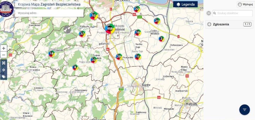 Krajowa Mapa Zagrożeń Bezpieczeństwa 2019. Cały rok mieszkańcy wskazywali policji problemy dotyczące bezpieczeństwa