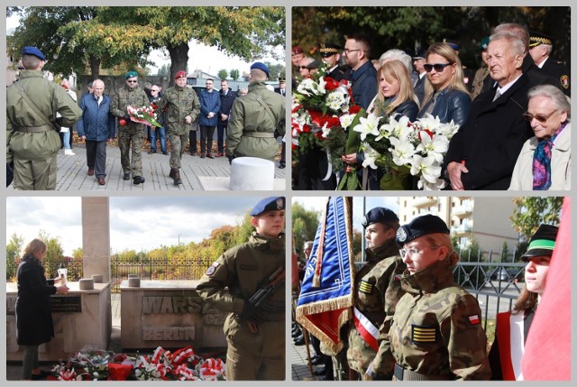 79. rocznica bitwy pod Lenino - uroczystości pod Pomnikiem Sapera we Włocławku, 12 października 2022 roku.
