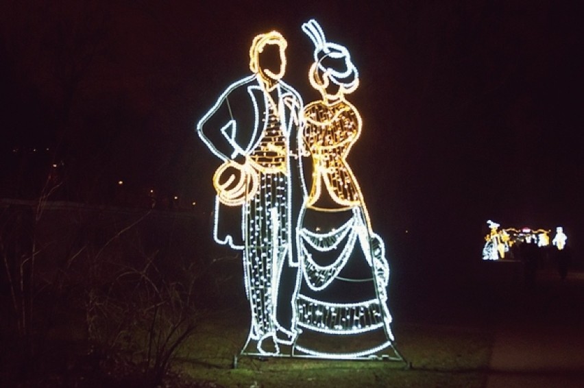 Świąteczna ilumincja w Łazienkach Królewskich 2014