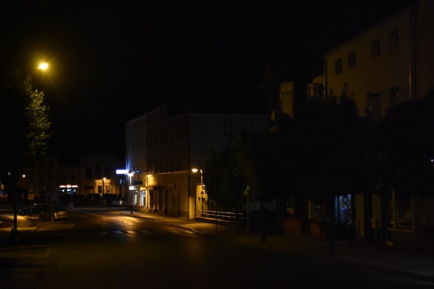 Wągrowiec nocą. Zdjęcia miasta zrobione po północy