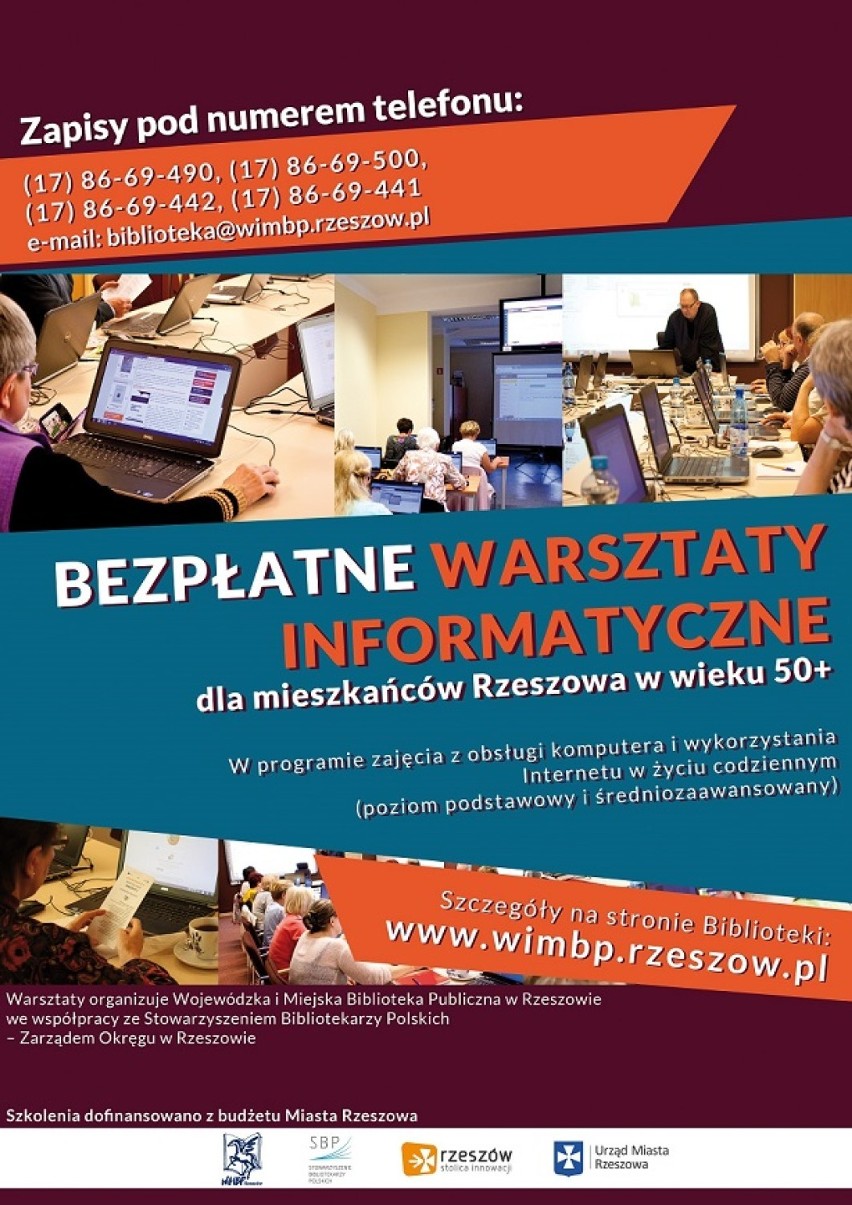 Bezpłatne warsztaty informatyczne dla mieszkańców Rzeszowa