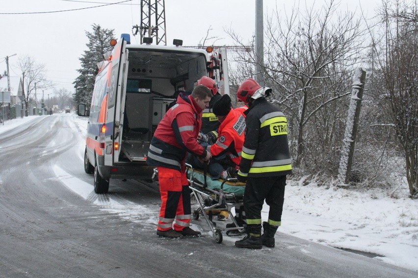 Wypadek na Działkowej w Legnicy (FOTO)