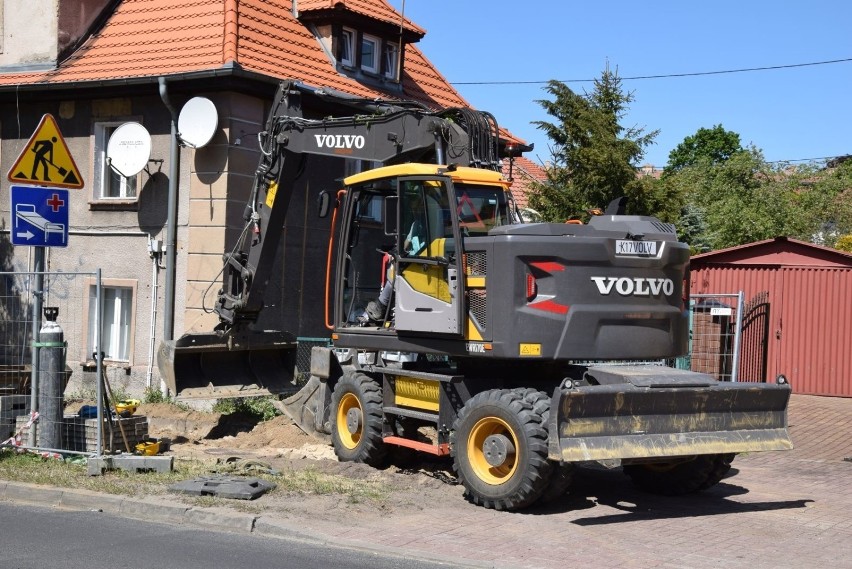 Prace remontowe przy ul. Podgórnej w Zielonej Górze