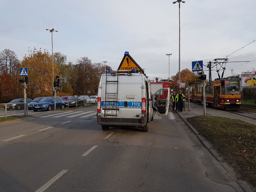 Wypadek na Aleksandrowskiej w Łodzi