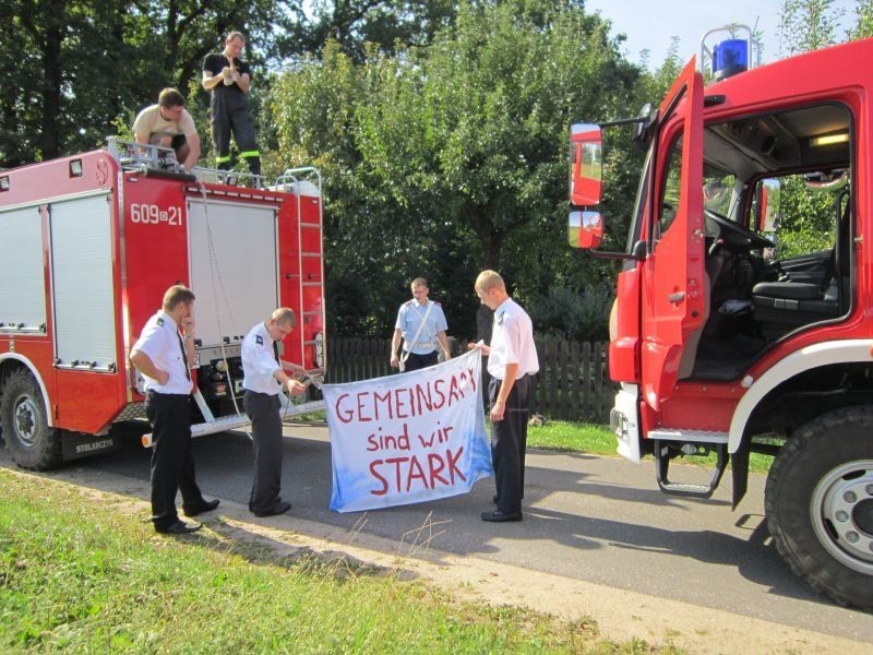 Ruszów: Strażacy na dożynkach