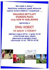 Dzień Kobiet w Karlikowie - na nordic walking zaprasza KGW Karlikowo