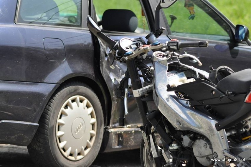 Wypadek motocyklisty w Widuchowej - ZDJĘCIA