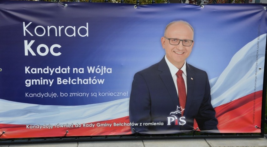Kamil Ładziak czy Konrad Koc? Kto jest kandydatem PiS na wójta gminy Bełchatów? Przez plakaty potrzeba było wyjaśnień [ZDJĘCIA, FILM]