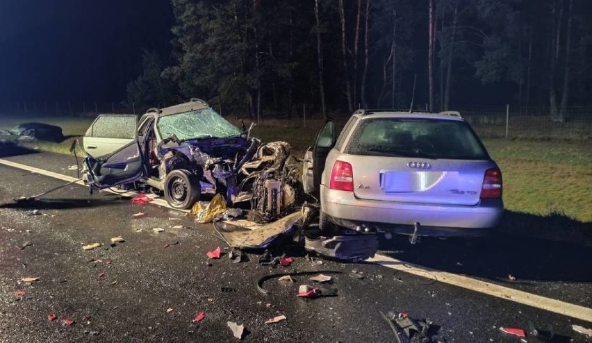 Wypadek S-10. Nie żyje gnieźnianka, a druga osoba z pojazdu...