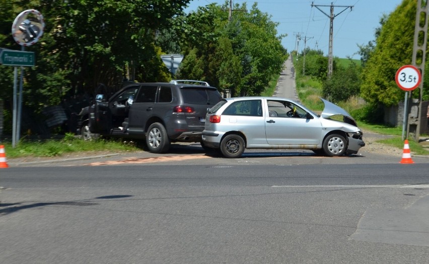 Wypadek przy ul. Sławkowskiej w Bukownie