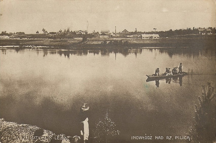 Panorama inowłodzkiego letniska od strony Pilicy (1896 rok).