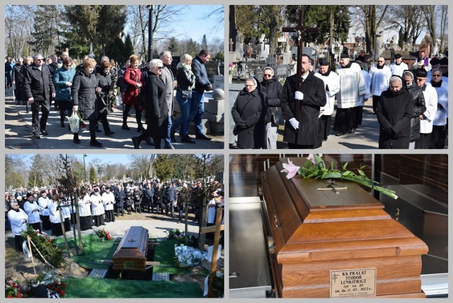 Pogrzeb księdza Teodora Lenkiewicza, wieloletniego proboszcza parafii Najświętszej Marii Panny Królowej Polski na Zawiślu we Włocławku, 19 marca 2022 roku.