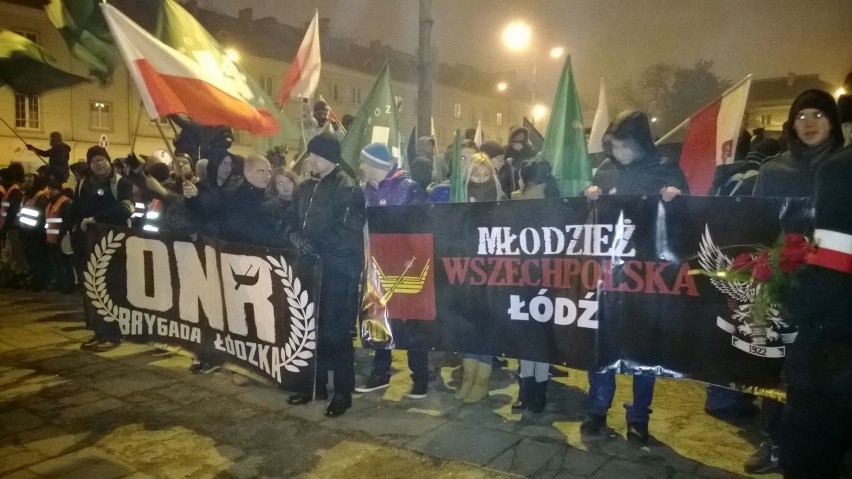 Manifestacja narodowców w Łodzi [ZDJĘCIA]