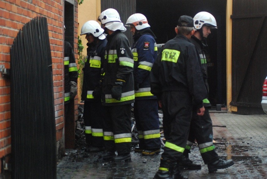 Pożar domu w Mieszkowie. Paliła się kotłownia