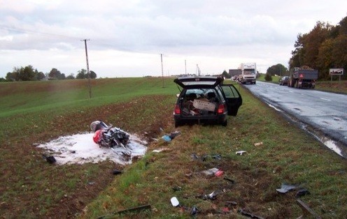 Tragiczny wypadek na drodze w Wydartowie