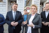 Prezydent Łodzi w Bielsku-Białej poparła Jarosława Klimaszewskiego [ZDJĘCIA]