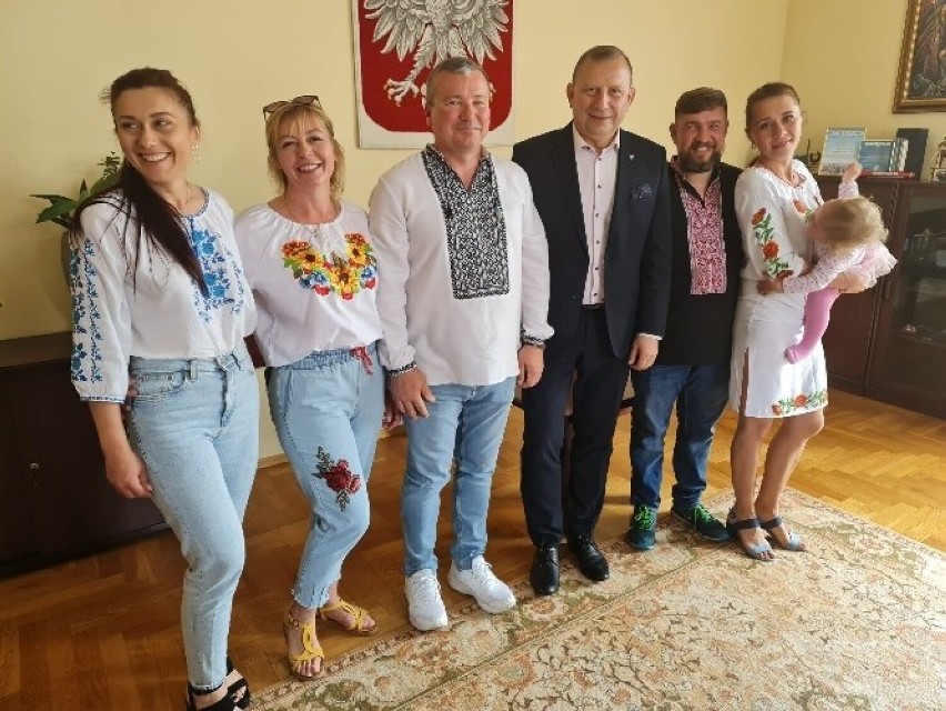 Delegacja z Bojarki w Ustce