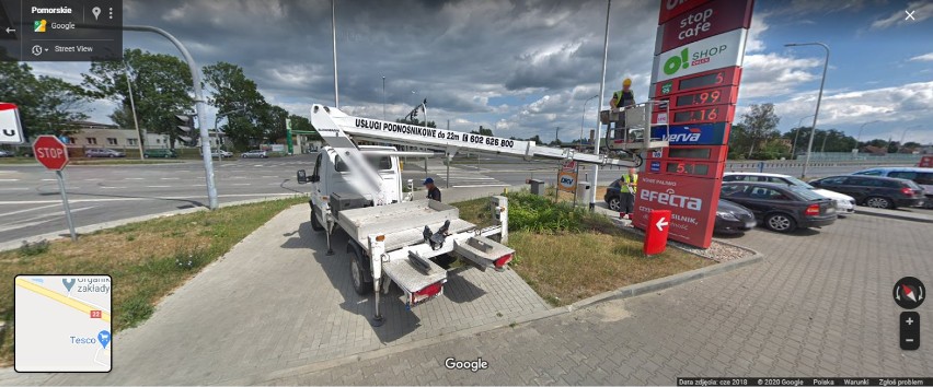 Zobacz Malbork z Google Street View. Ciekawe sytuacje i ludzie przy pracy, których zarejestrowały kamery