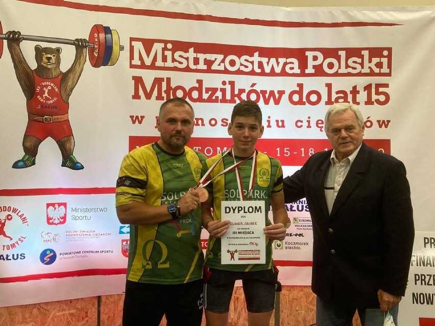 Klaudiusz Bujacz i Oskar Ołubek na podium Mistrzostw Polski do lat 15 [FOTO]