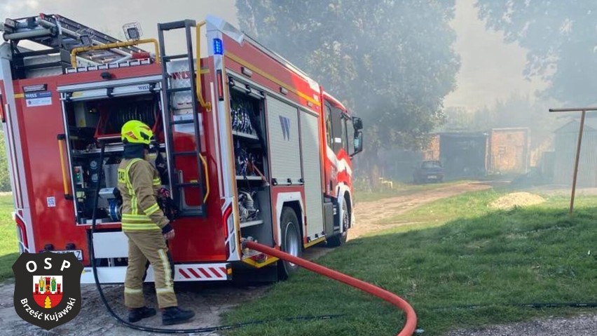 Pożar na Krakowskiej w Brześciu Kujawskim