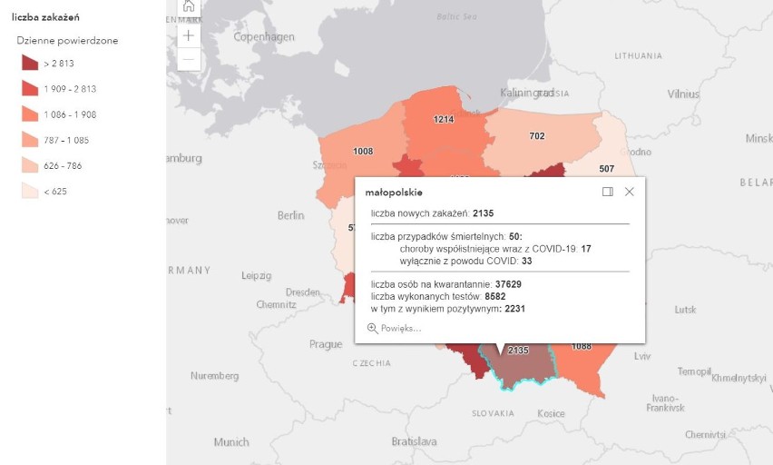 Koronawirus. Nowe zakażenia SARS-CoV-2 w Tarnowie oraz powiatach: tarnowskim, dąbrowskim, brzeskim i bocheńskim [AKTUALIZACJA 10.04]