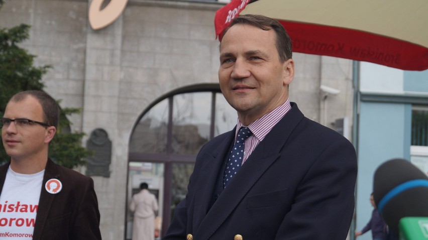 Radosław Sikorski zachęcał bydgoszczan do głosowania w wyborach [zdjęcia, wideo] 