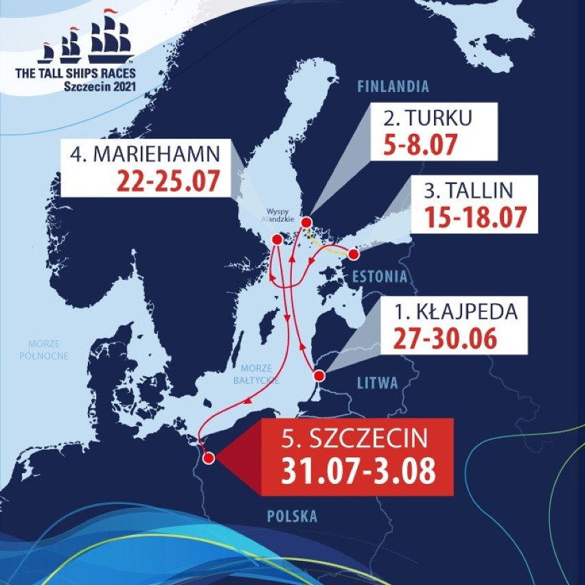 Jak ma wyglądać finał regat The Tall Ships Races 2021? Nowe informacje o jednej z największych imprez na Pomorzu Zachodnim